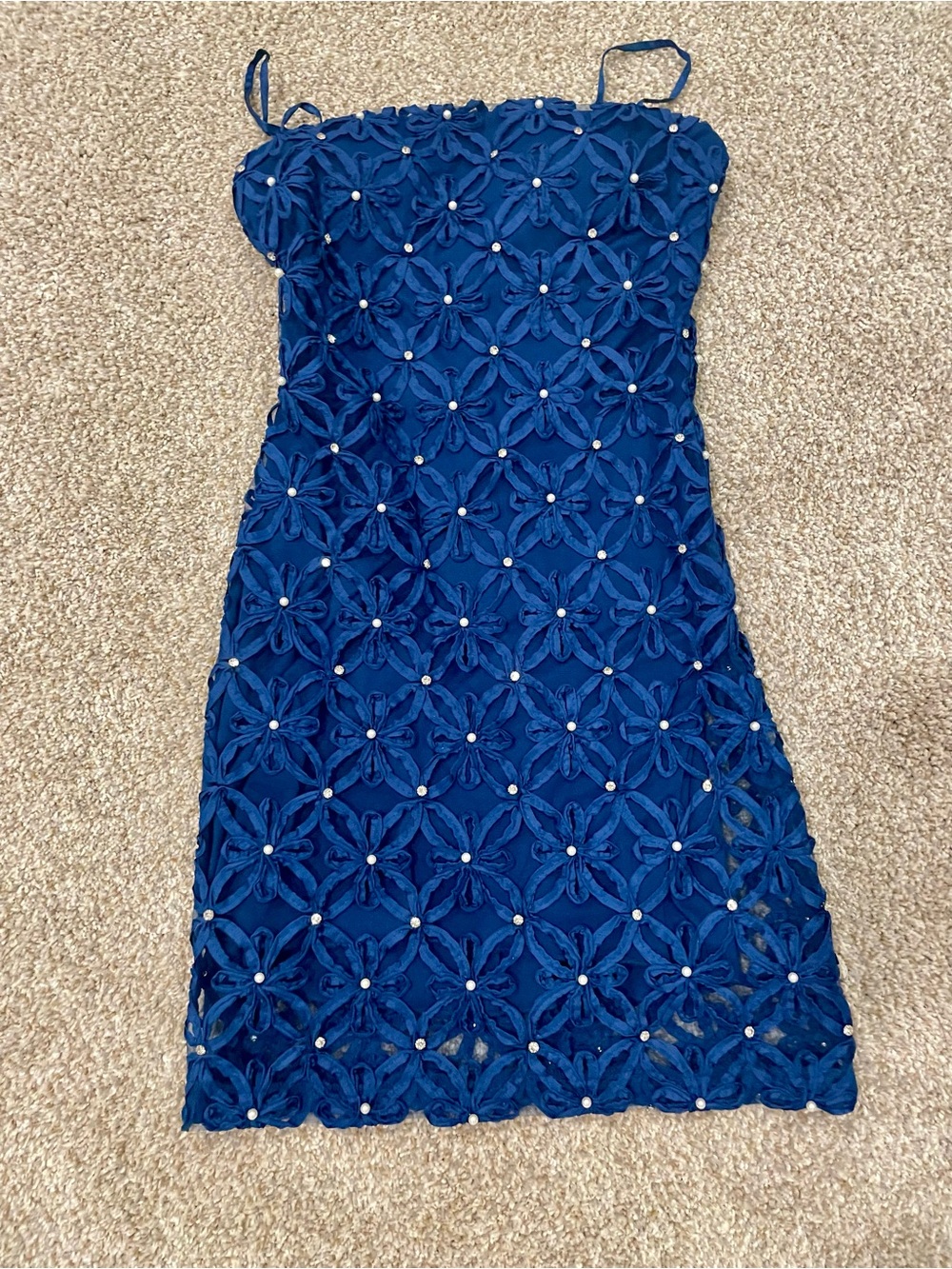 alex & sophia Classic Navy Blue Dress